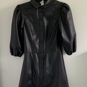 Faux Leather Jacket/Dress